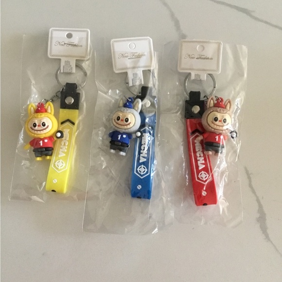 3/$12 Whimsical Keychains with Wrist Loop. - Picture 1 of 1